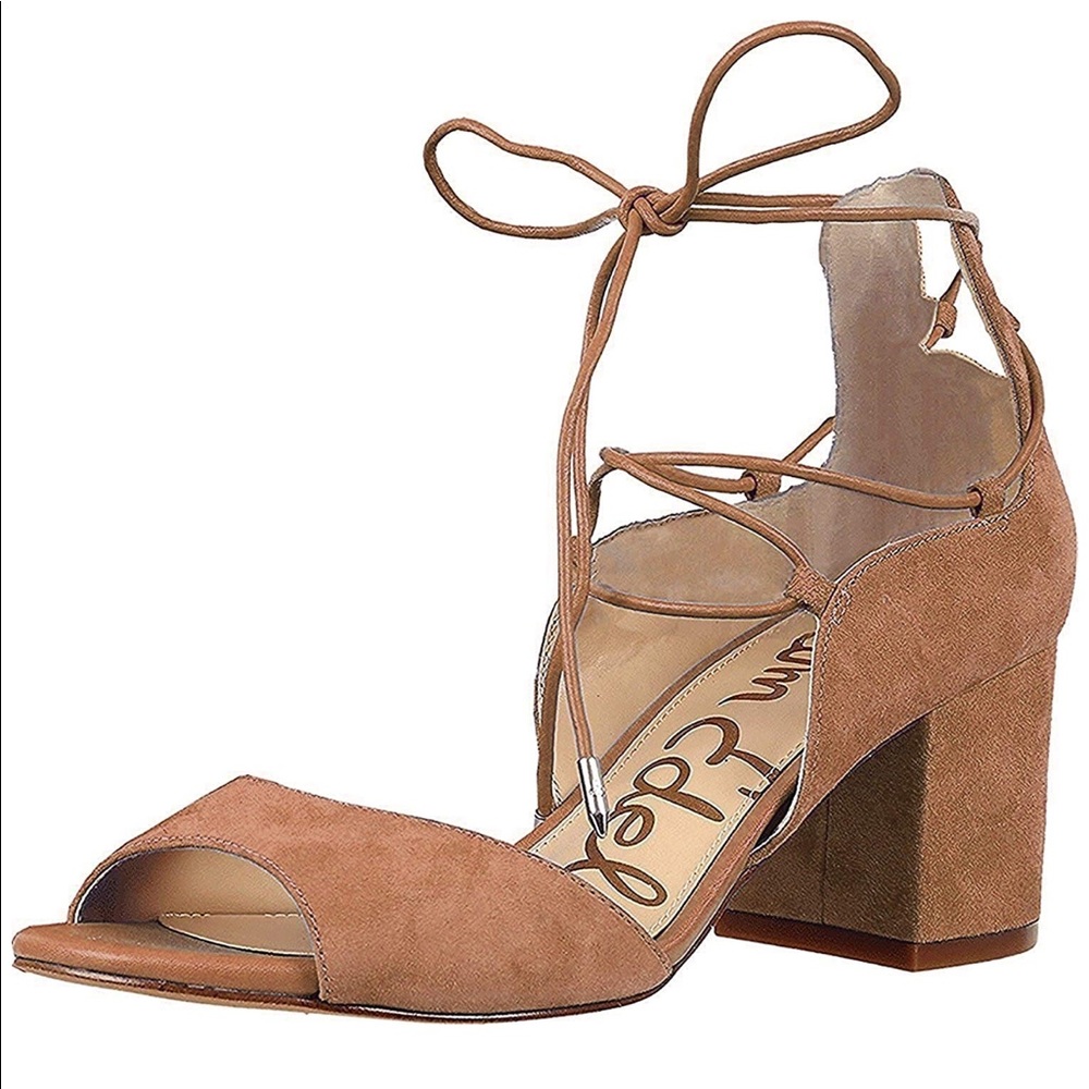 USED San Edelman Serene Suede Dress Sandal, Size 9